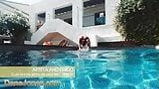 Dane Jones heisse schlanke Blondine am Pool gefickt