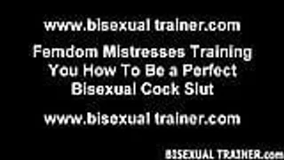 Sissy Training heute wird die blonde Sissy Nutte vom Schwanz geblasen und ihm den Schwanz gelutscht - Bisex mit der Freundin