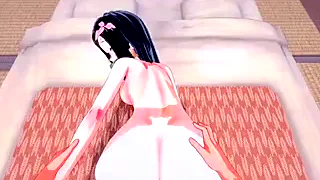 Hentai Fick mit Hammer Orgasmus auf dem Boden