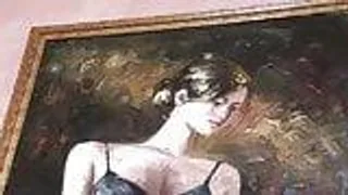 Junge Blondine in uniform wird hart gefickt auf dem sofa