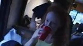 Harter anal und Deepthroat im van