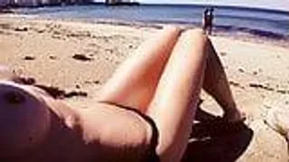 Amateur Chick trifft auf Sex am Strand